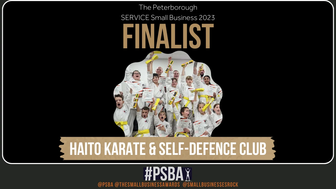 HAITO Karate & Self-Defence Club A Finalist in Peterborough Small Business Awards 2023