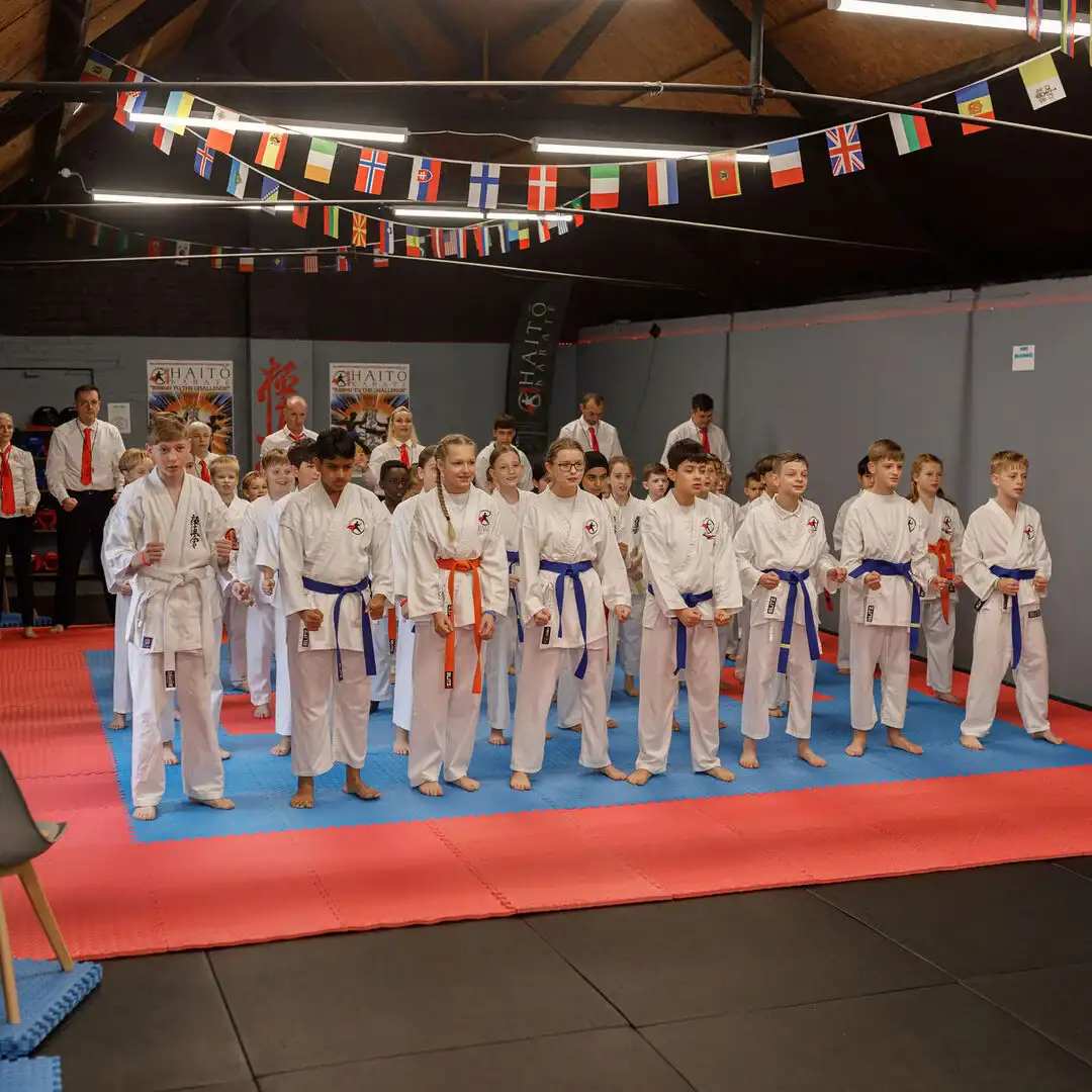 Teen Kicking High at Peterborough Dojo