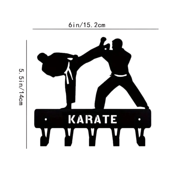 Karate Medal Holder – Wall-Mounted Martial Arts Display Rack