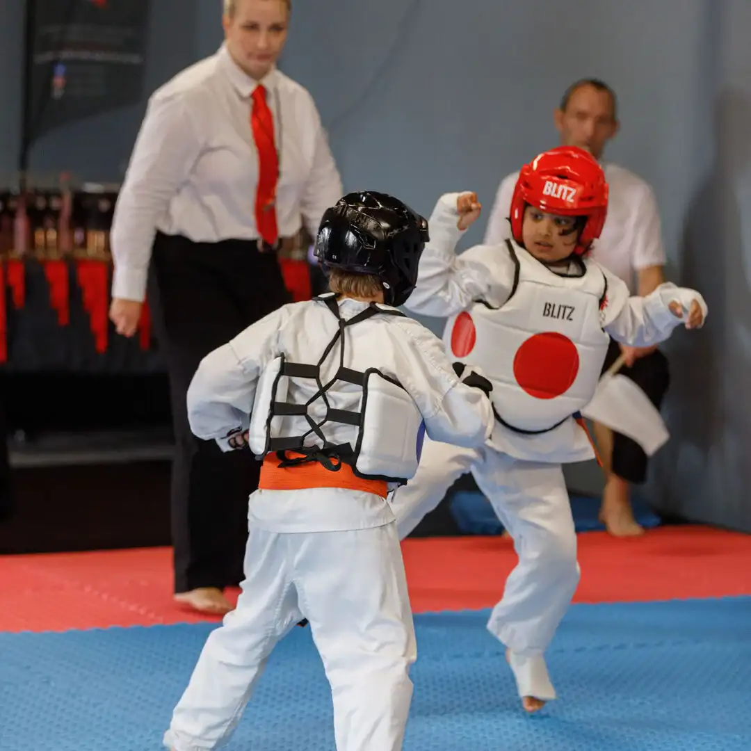 Kids Training Lineup Woodston Dojo