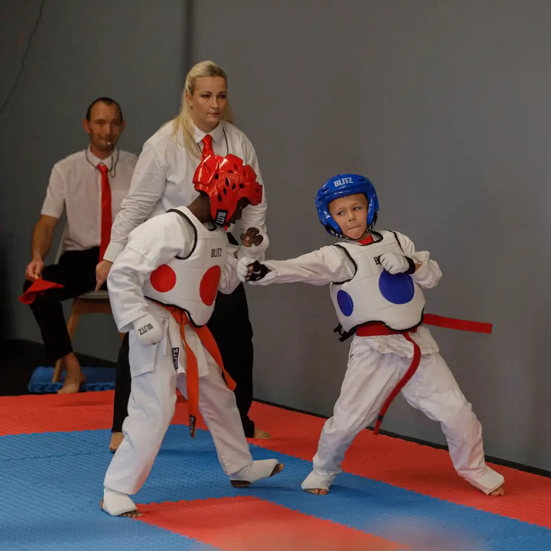 Child Kicking High at Peterborough Dojo